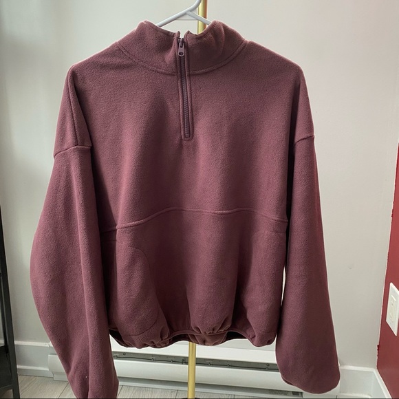 Ardene Mock Fleece Sweatshirt | Size Large - Picture 3 of 5